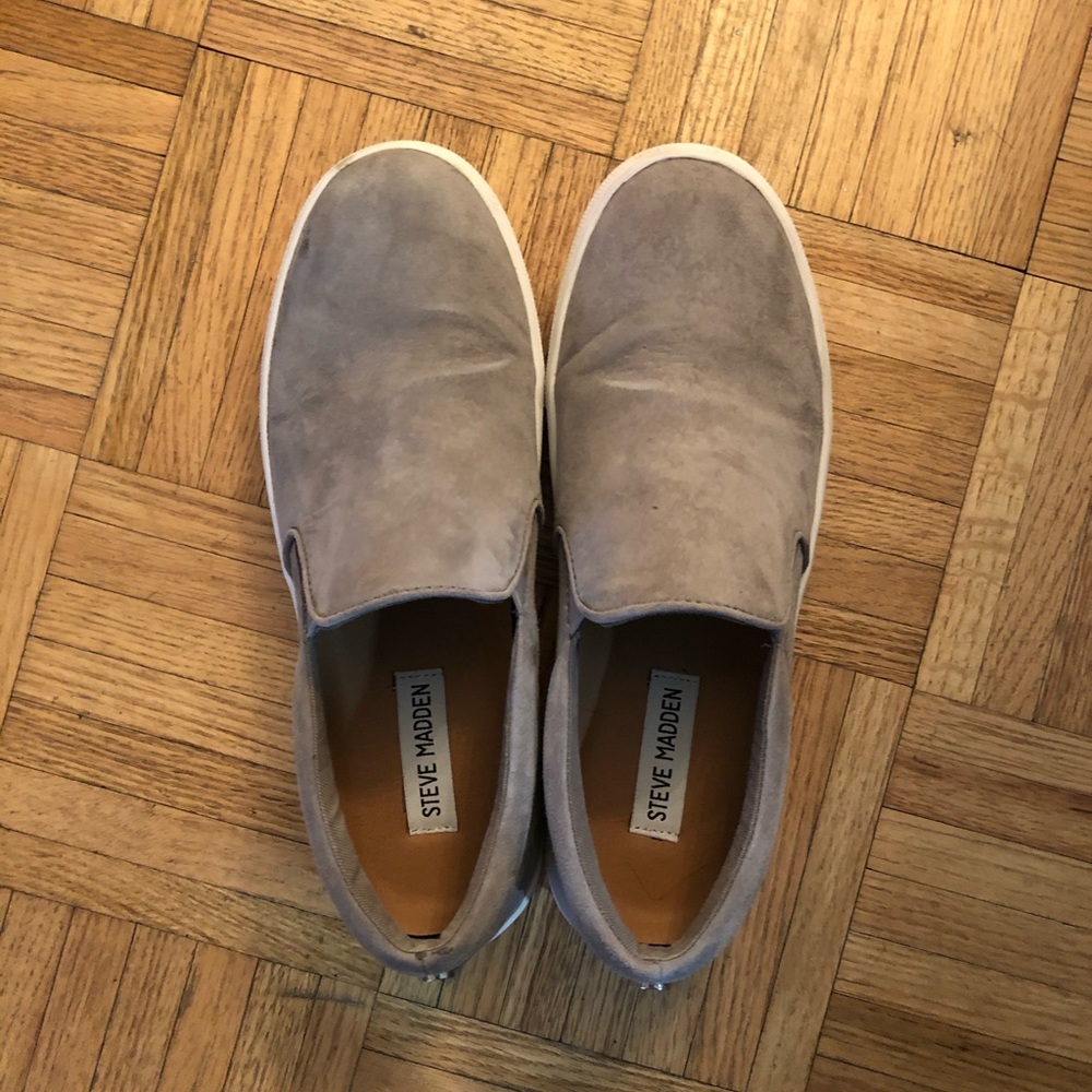 Steve Madden GILLS grey suede size 8